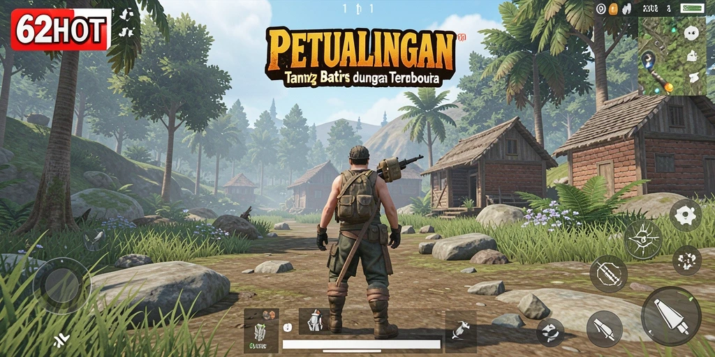 Tampilan menakjubkan gameplay Open World 62HOT saat menjelajahi lokasi baru.
