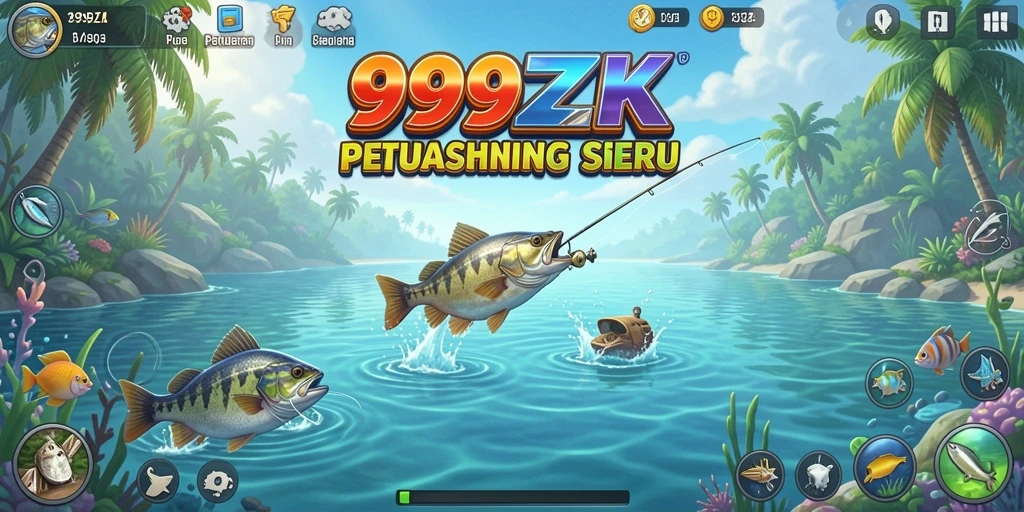 Tampilan gameplay memancing yang menarik dari 999ZK.