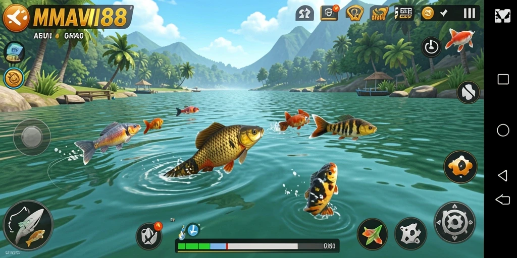 Tampilan gameplay menarik dari AMAVI88 dengan berbagai fitur memancing.