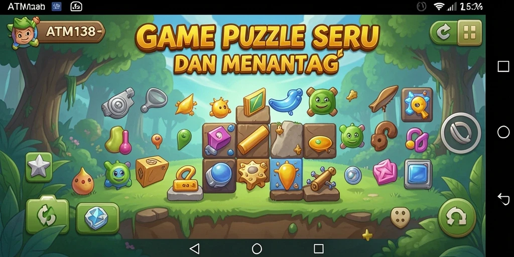 Tampilan gameplay Puzzle yang menantang dan menghibur.