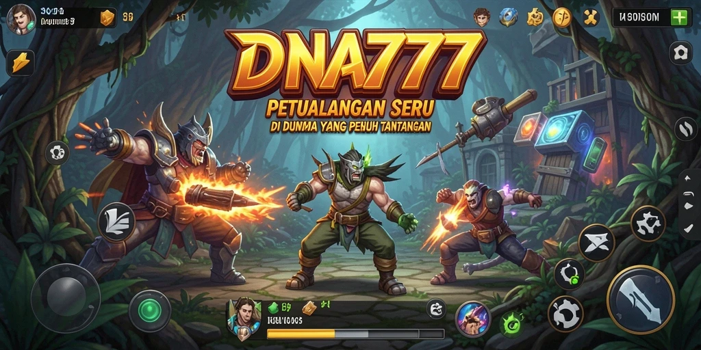 Tampilan gameplay seru dalam game petualangan DNA777.