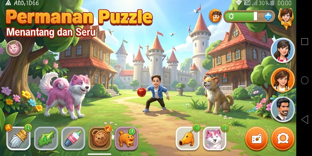 Tampilan gameplay ID66 yang menarik untuk permainan Puzzle.