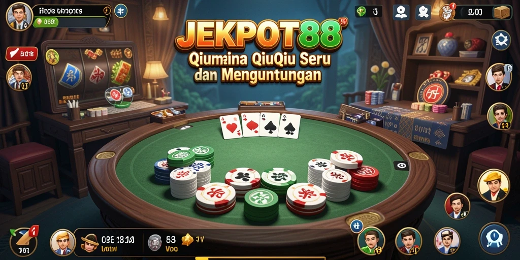 Screenshot gameplay QiuQiu JEKPOT88 yang seru dan mendebarkan.