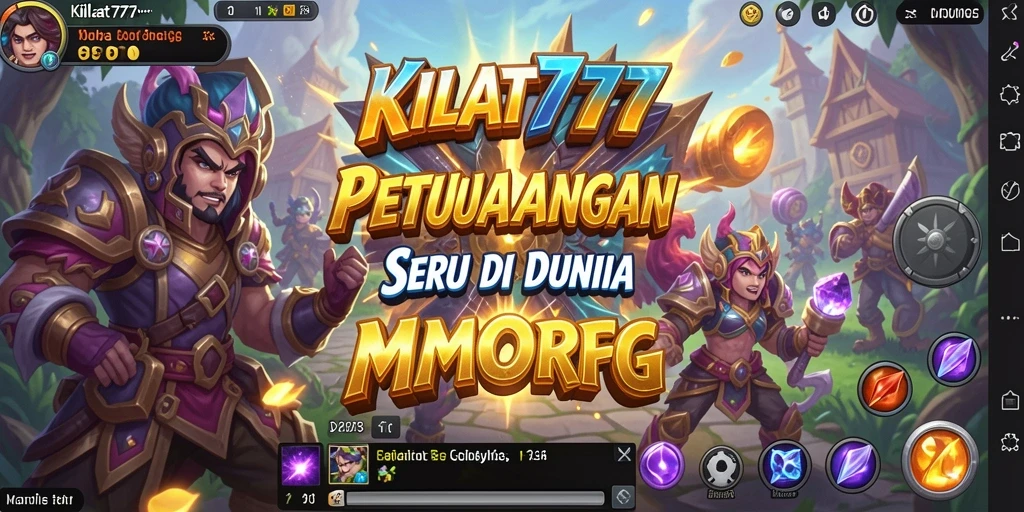 Screenshot yang menampilkan aksi seru dalam gameplay KILAT777 di dunia MMORPG.