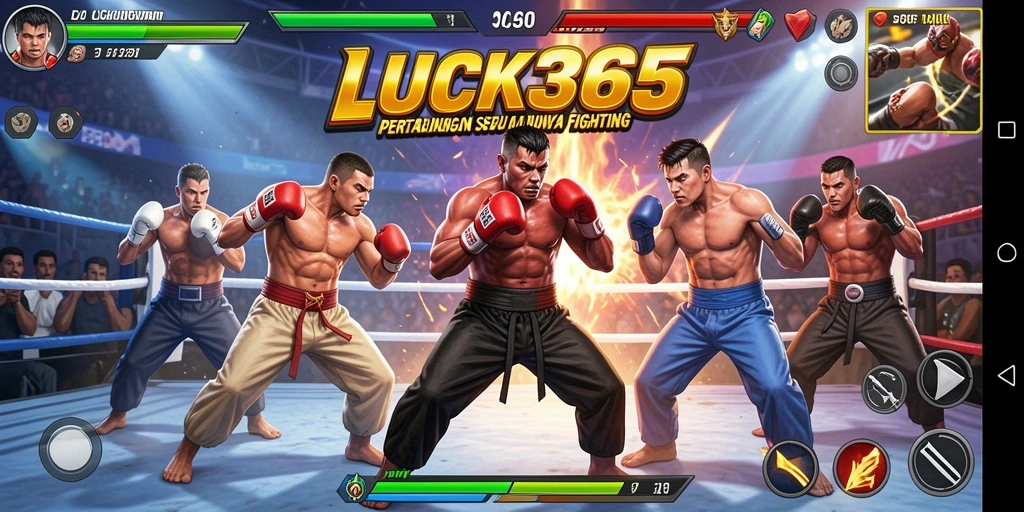 Tangkapan layar pertarungan mendebarkan di LUCK365.