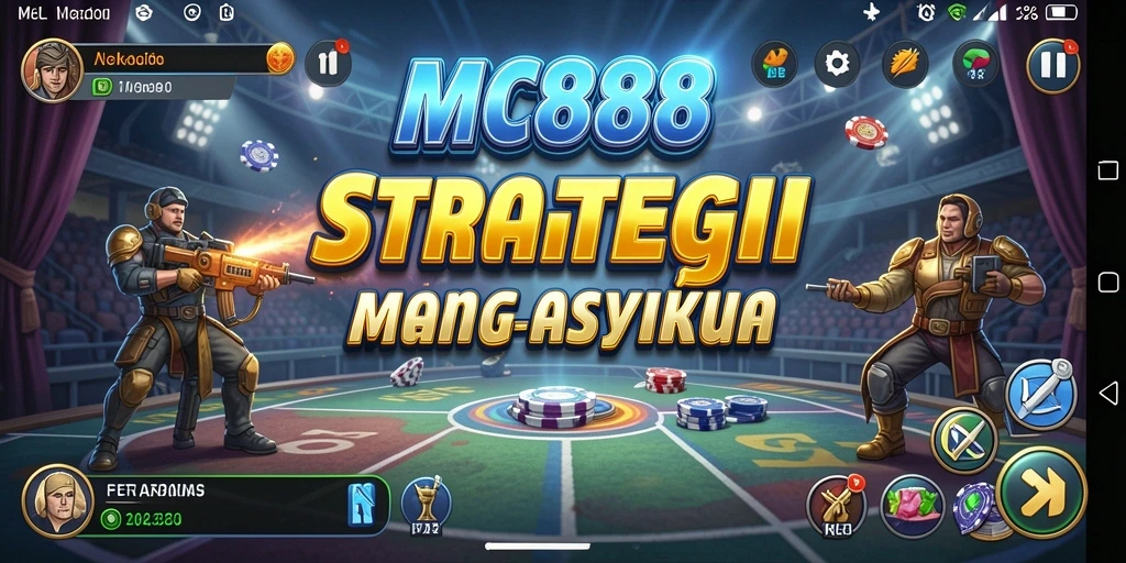 Tampilan gameplay menegangkan dalam MC888 yang penuh strategi.