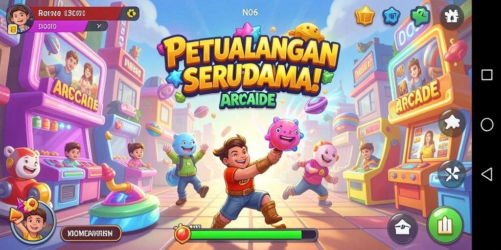 Tampilan gameplay N06 yang menarik dan penuh aksi.