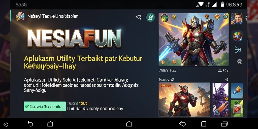 Tampilan utama NESIAFUN dengan fitur pengingat yang intuitif.