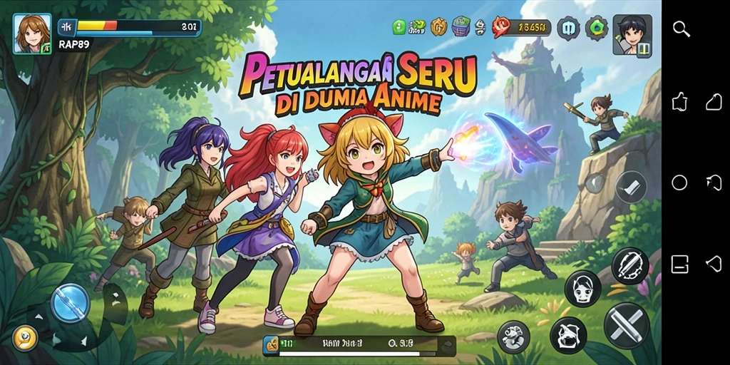 Tampilan seru dari gameplay RAP89 yang penuh aksi.