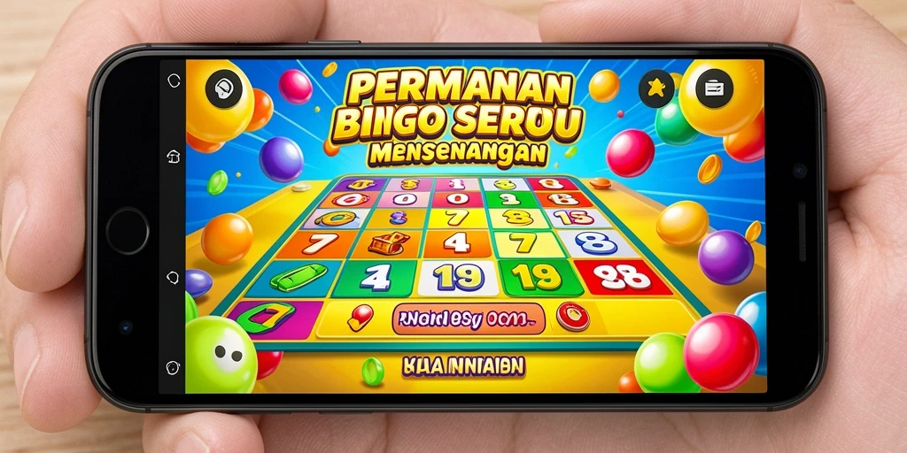 Tampilan gameplay menarik dalam aplikasi Bingo RP55.