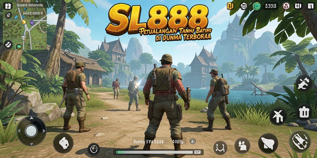 Tangkapan layar gameplay SL888 yang menampilkan eksplorasi dunia terbuka.